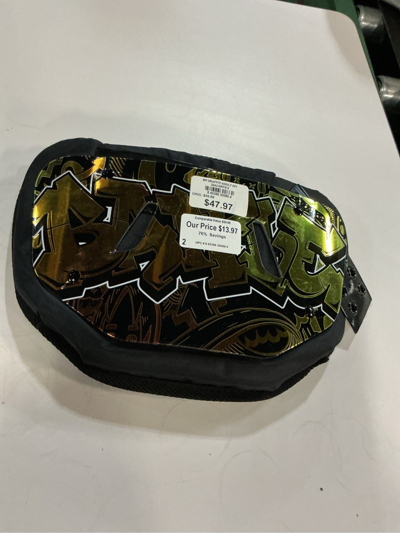 Condition photo showing Good Condition for battle sports adult bp graffiti back plate