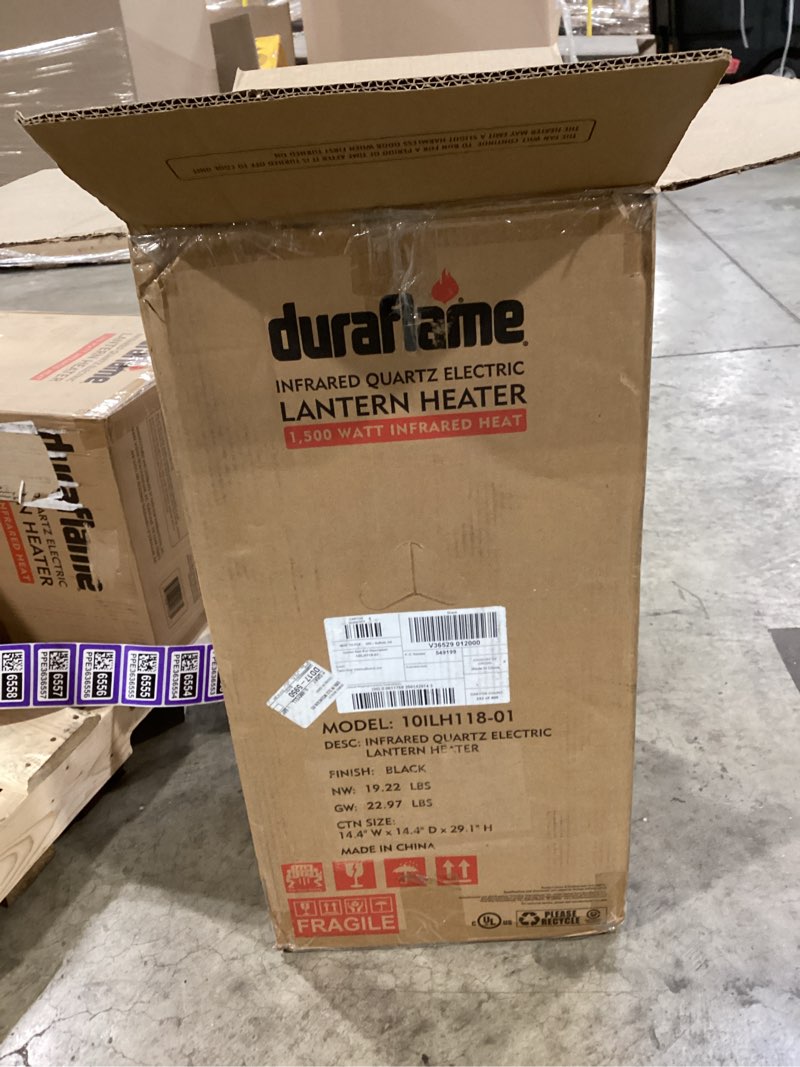duraflame up to 1500-watt infrared compact personal indoor electric space heater with remote included