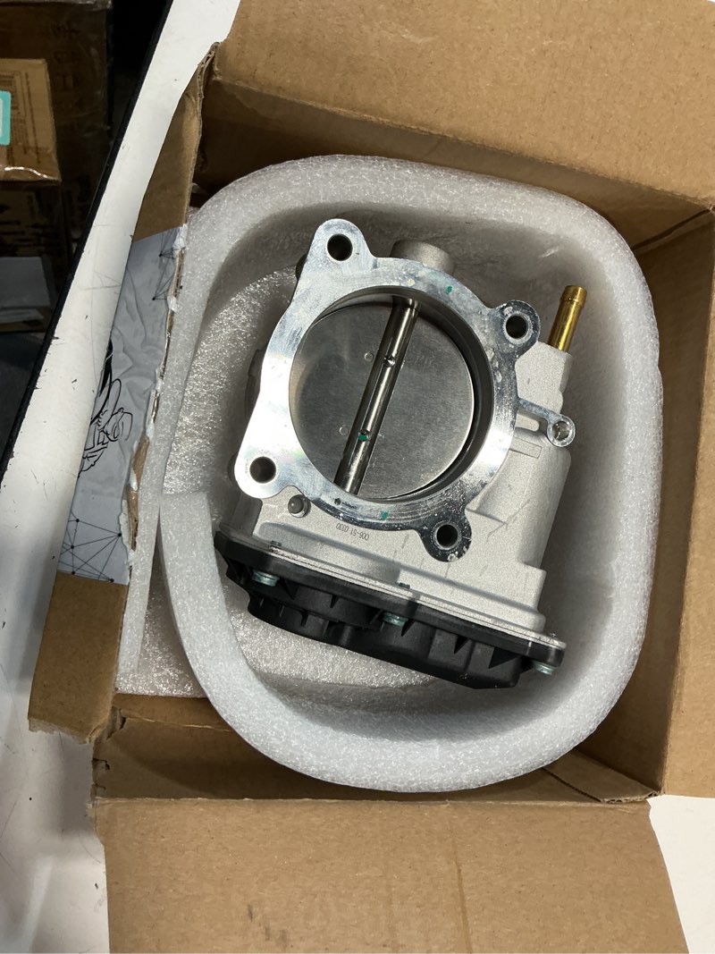Condition photo showing As Is for auqdd electronic throttle body assembly (for 4.0l vq40de/5.6l vk56de) fit for 05-19 nisan frontier,05-15 armada xterra,05-12 pathfinder,02-17 nv1500 (replace # ?s20181 s20178 tb1154 161197s001)