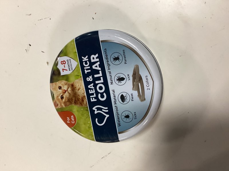 Condition photo showing New/Like New for flea collar for cat,natural cat flea & tick collar,for indoor & outdoor cats,safe for pets & families,8-month duration,easy to use - 2p 2 ounce ( pack of 2)