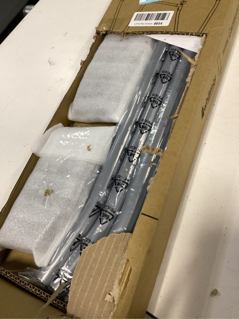 Condition photo showing Good Condition for Whitmor Foldable Garment Rack - Rolling Clothes Rack - Adjustable Height - Silver