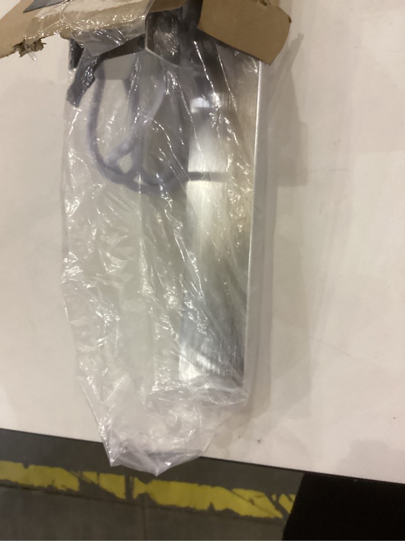 Condition photo showing As Is for Bonlux LED Bathroom Vanity Mirror Lighting - 22 inch 9W Long Shade Modern Makeup Mirror Lamp with US ON/Off Plug for Dressing Room, Cabinet Mirror Lighting, Wall Sconce Lighting, Daylight 6000K 22 inch 9W 6000K