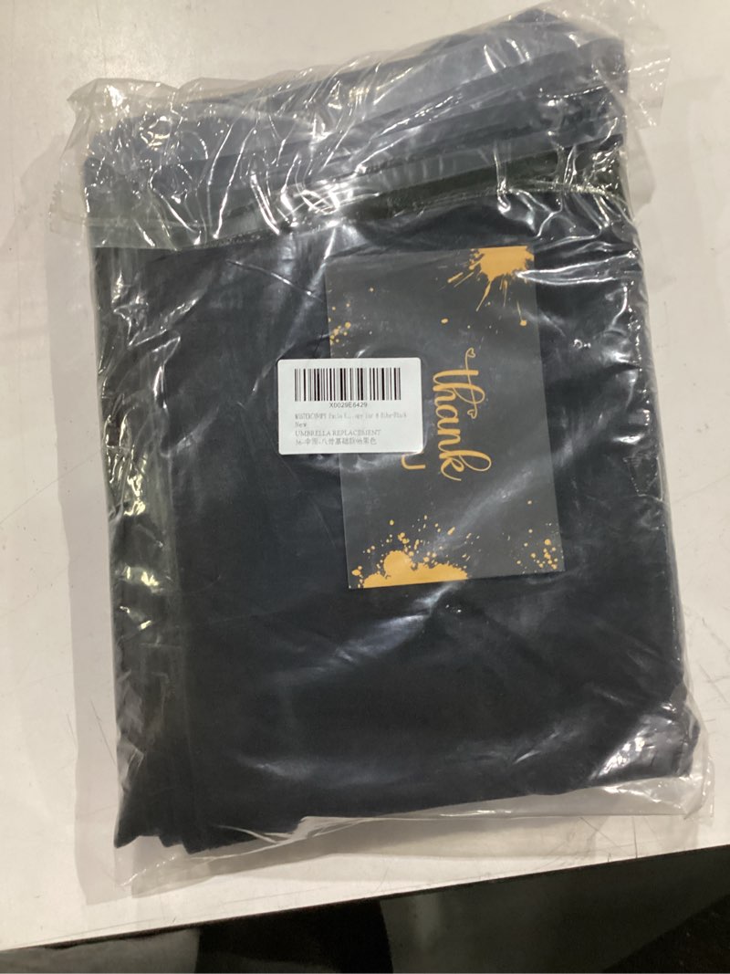 Condition photo showing Good Condition for mastercanopy patio umbrella 9 ft replacement canopy for 8 ribs-black canopy only 8ribs 9ft black
