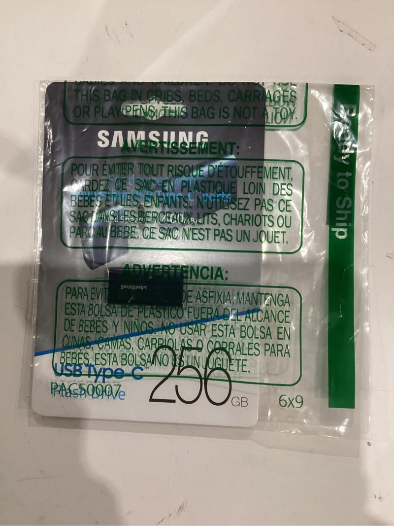 Condition photo showing New/Like New for Samsung Type-C USB Flash Drive, 256GB, Transfers 4GB Files in 11 Secs w/Up to 400MB/s USB 3.2 Gen 1 Read Speeds, Compatible w/USB 3.0/2.0, Waterproof, 2022, Blue, MUF-256DA/AM 256 GB Blue