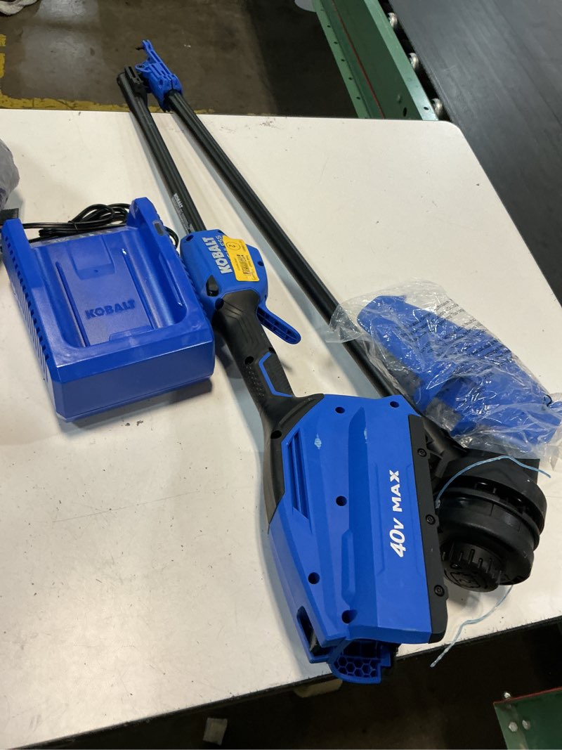 Condition photo showing Good Condition for kobalt gen4 40-volt 15-in straight shaft attachment capable battery string trimmer edger conversion capable 4.0 ah (does not include battery) (charger included)