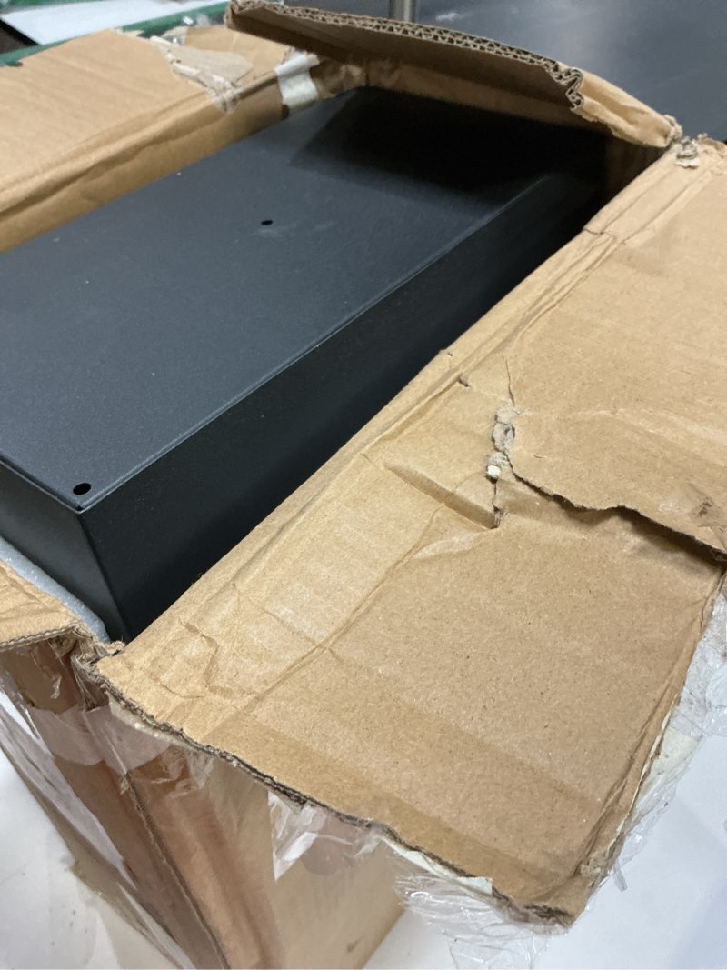 Condition photo showing Good Condition for VEVOR Through The Wall Drop Box, Heavy Duty Steel Through The Wall Mailbox with 2.8-7.9" 13" Combination Lock, 12.5x6.3x16.9 Mail Drop Box, Black