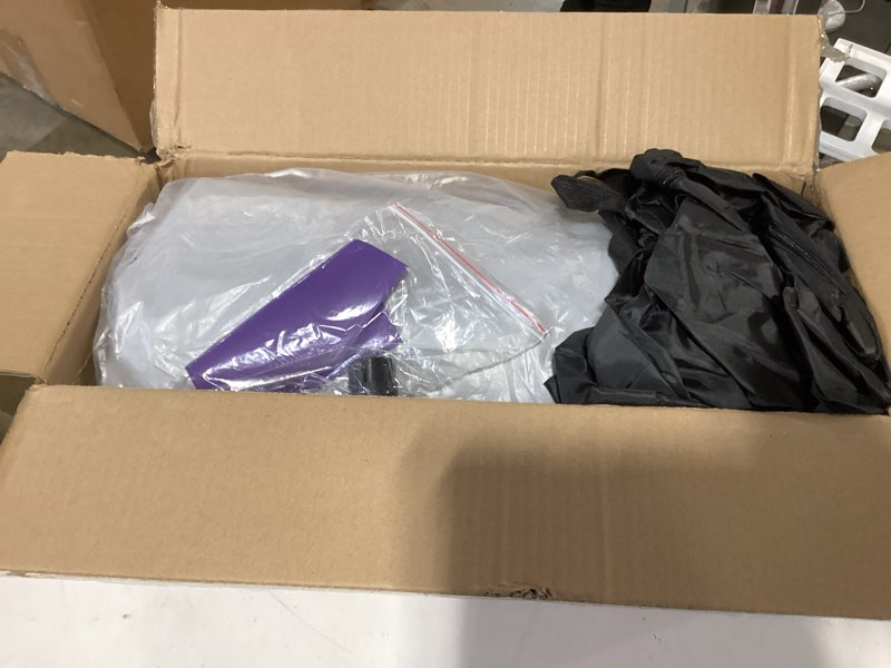 Condition photo showing As Is for air mat tumble track, gymnastics mats tumbling track with electric air pump for home use cheerleading training kids gym yoga purple 6.6ftx3.3ftx4inch