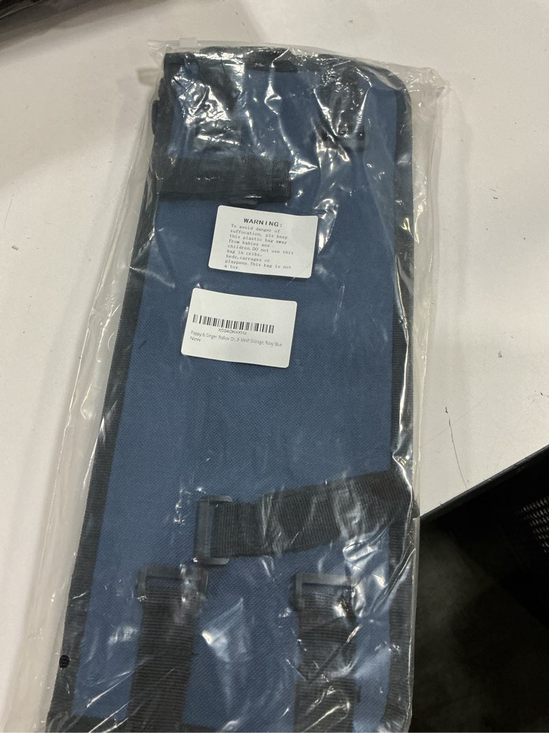 Condition photo showing New/Like New for Poppy & Ginger Walker Organizer Basket, Multi-Pocket Design with Mesh Storage, Walker Accessory, Walker Bag for Seniors, Walker Caddy, Foldable Walker Bag, Navy blue