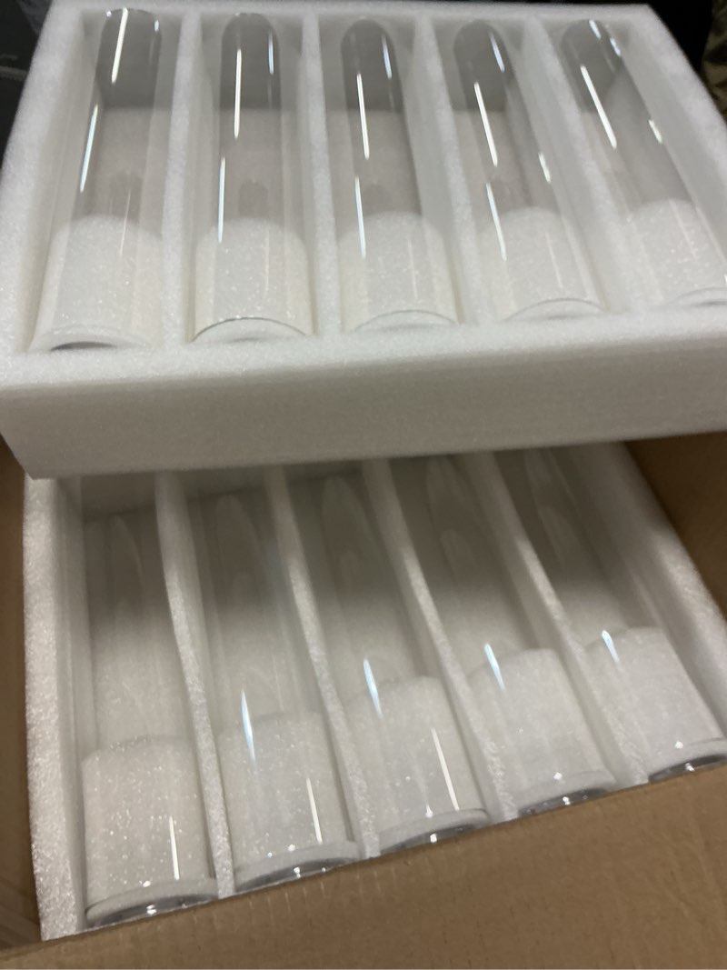 Condition photo showing Good Condition for Hurricane Candle Holder Thickened Cylinder Covers 10 Pcs Taper Candle Sticks Holder Glass Tall Candlesticks Holders Centerpiece for Wedding Dining Table Clear 10