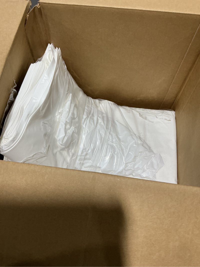 100 pcs 22" x 14" x 15.25" full tray catering bags take out bags bulk catering bag with cardboard bottom and soft loop handles for restaurant, retail, business