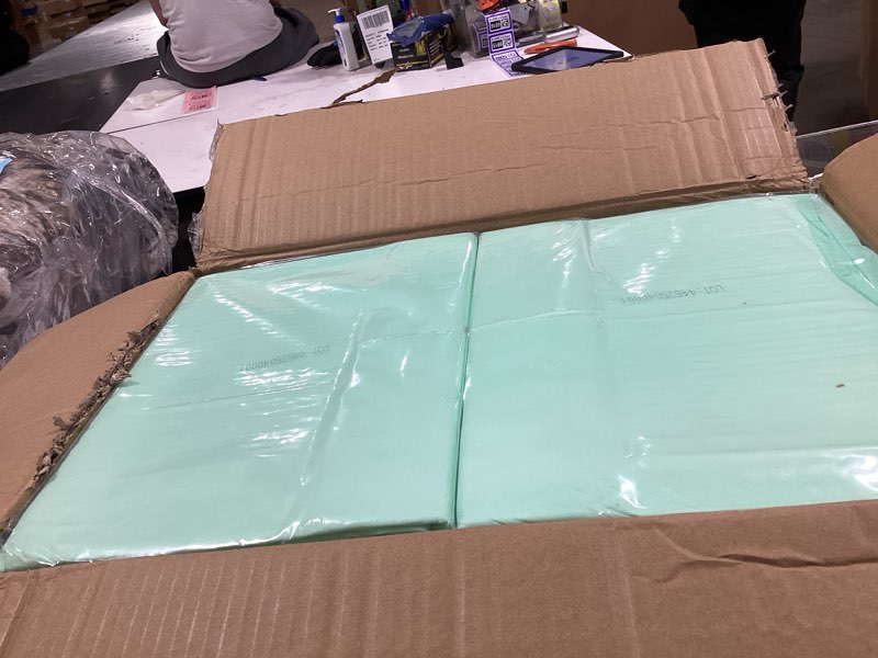 Condition photo showing Good Condition for medline super absorbent underpad, 36" x 36", 50 count, extra large disposable incontinence pads, protective bed pads, chucks, for kids, adults, elderly, furniture & surface protection pee pad 36 inches x 36 inches (50 count)