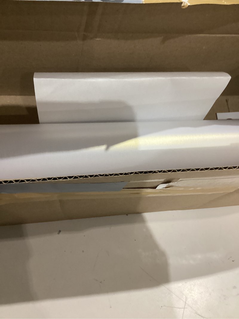 Condition photo showing Good Condition for CHIHUT Large Size 30"x118" White Stainless Steel Contact Paper Bright Appliance Wrap Peel and Stick Heat Resistant Waterproof Metallic Wallpaper for Kitchen Vinyl Fridge Wrap for Refrigerator 30" x 118"