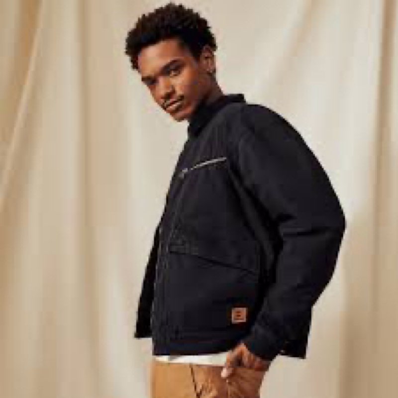 Timberland Men's Strafford Washed Canvas Jacket, Black, Small