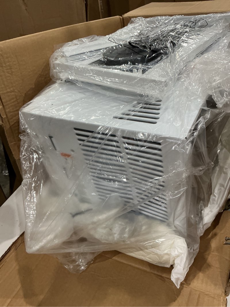 Condition photo showing Good Condition for ge window air conditioner unit, 5,000 btu for small rooms up to 150 sq ft. with manual adjustable fan and cooling settings, perfect for small bedroom or living room, easy install kit included, white new 5,000 btu mechanical controls white