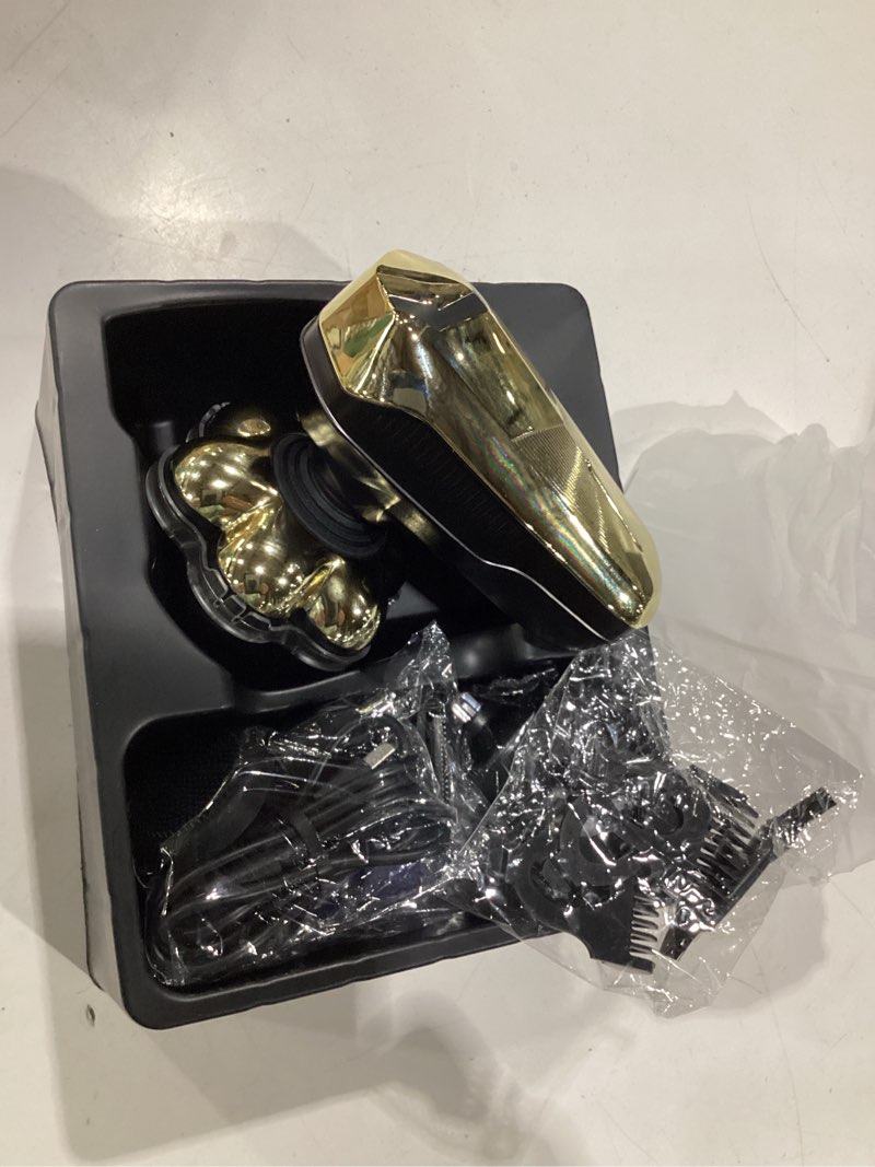 Condition photo showing New/Like New for head shavers for bald men, electric razor with 7d magnetic shaver heads, wet dry waterproof bald head trimmer kit for women & men, nose ear hair trimmer, usb rechargeable clippers, bright black