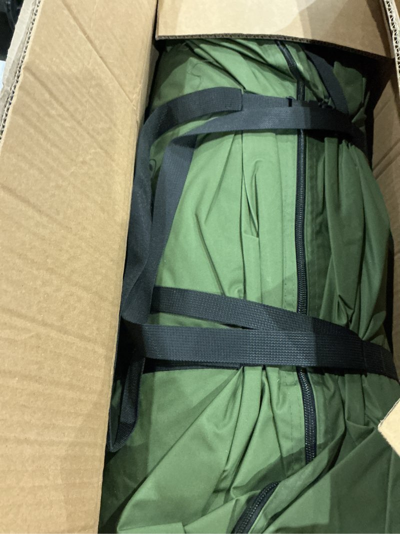 Condition photo showing Good Condition for canvas bell yurt tent with stove jack, waterproof luxury 4 season tents for family outdoor camping 100% cotton green glamping tents for hunting, partie, all year living 3m- 9.8ft