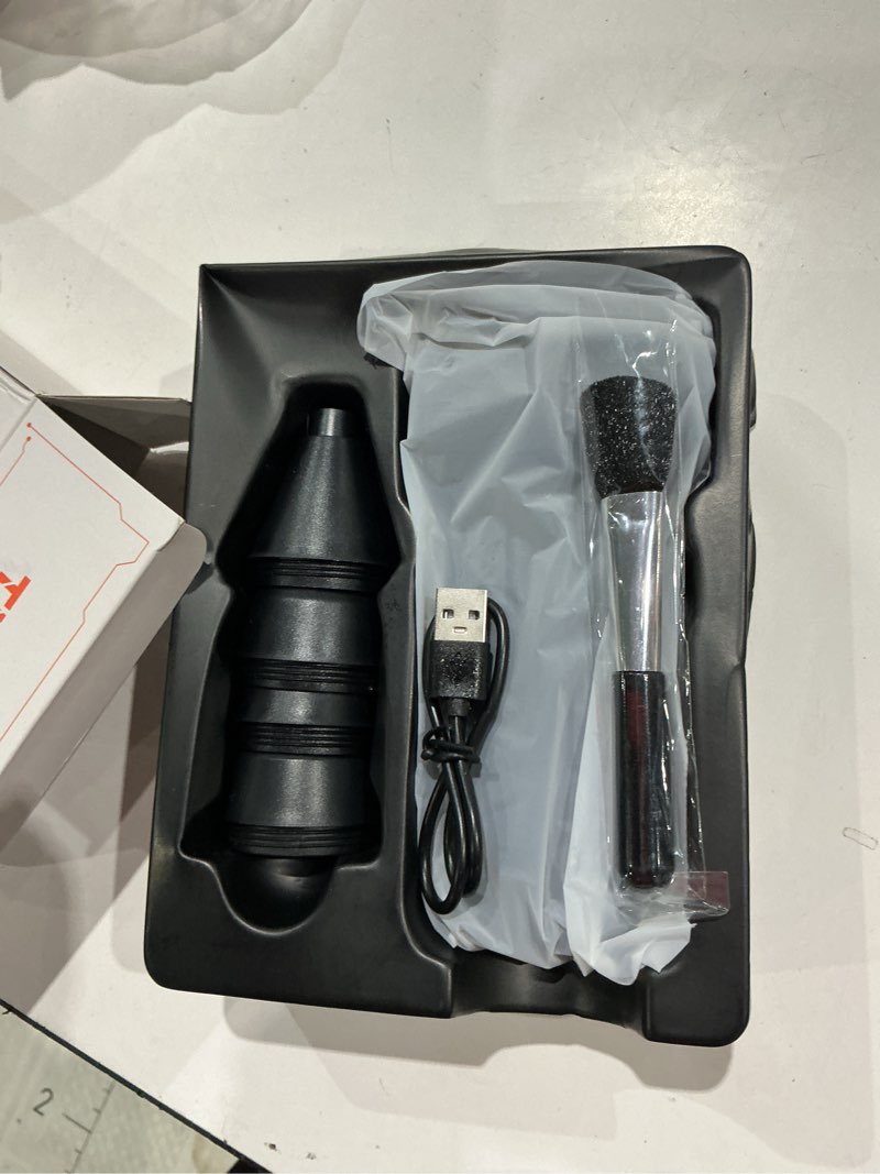 Condition photo showing Good Condition for compressed air duster, 110000 rpm high-speed electric air duster with brushless motor, 3-speed settings, rechargeable cordless dust blower with fast charging for pc, keyboard, car, home (black)