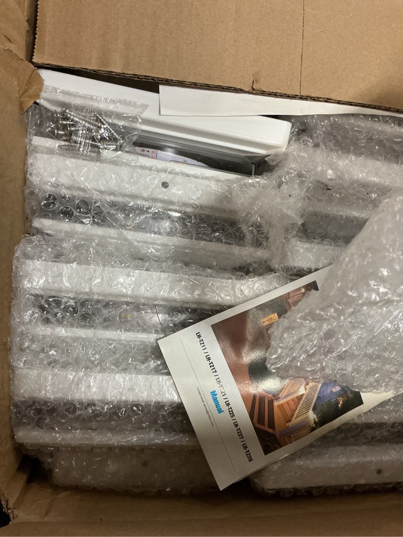 Condition photo showing Good Condition for volisun solar post cap light outdoor waterproof 12pack,solar fence - post lights for 4x4 5x5 6x6 wooden/vinyl post,white deck cap light solar powered with warm white for garden/patio/porch off-white 12 pack