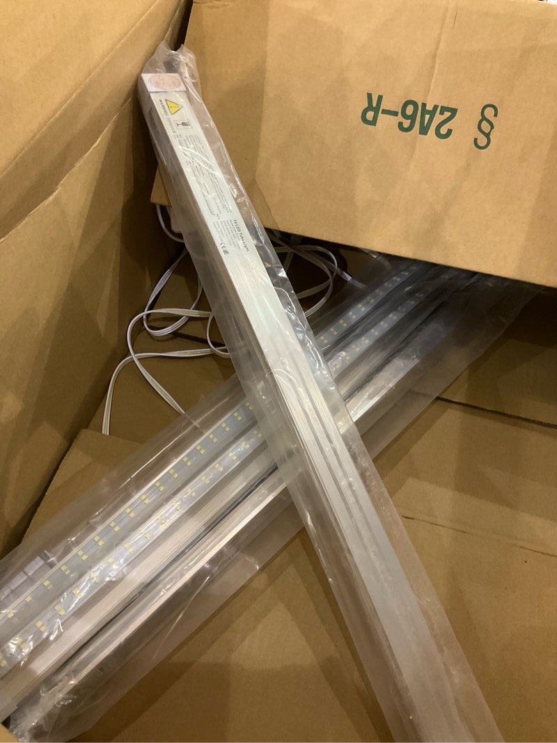 Dzkafycm 4 Pack 2FT T8 LED Shop Lights, 30W Integrated Tube Light, 4800LM 6000-6500K Daylight, Linka