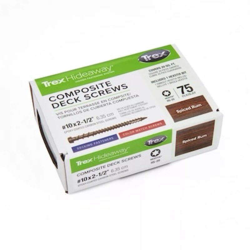 trex #10 x 2-1/2-in composite deck screws 75 -per box