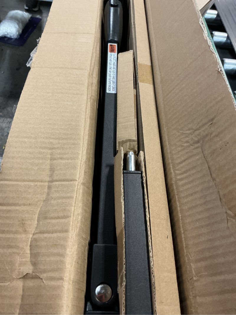 Condition photo showing Good Condition for WAOWAO Extra Tall 40.55" Baby Gate 57.48-74.4" Wide Pressure Mounted Walk Through Swing Auto Close Safety Black Metal Toddler Child Dog Pet for Indoor Stairs,Doorways Black 57.48-74.4"/146-189cm