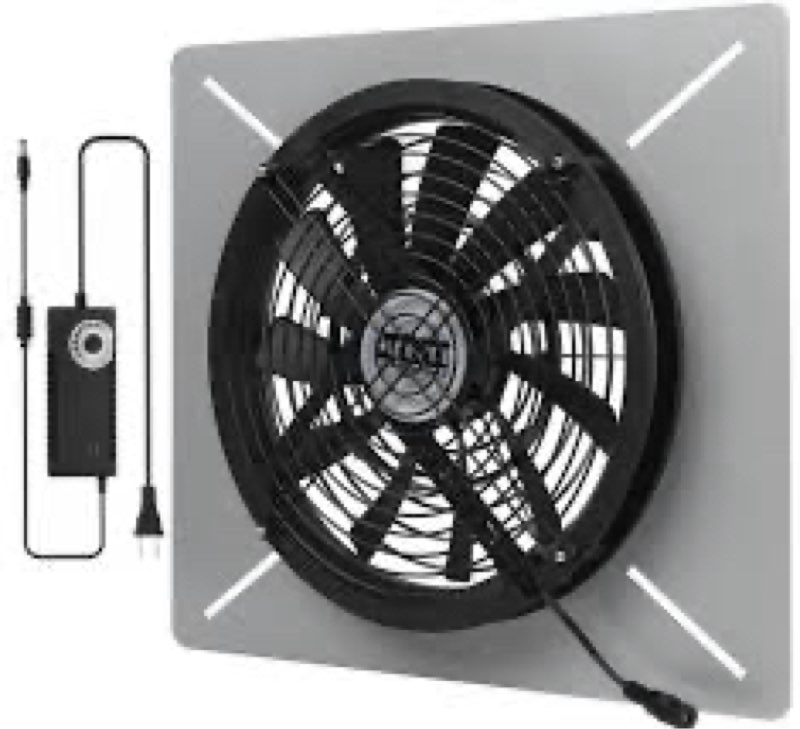 Gainsh Window Exhaust Fan Wall Mounted Ventilation Fan Basement Extractor Industrial Fan1040 CFM Hig