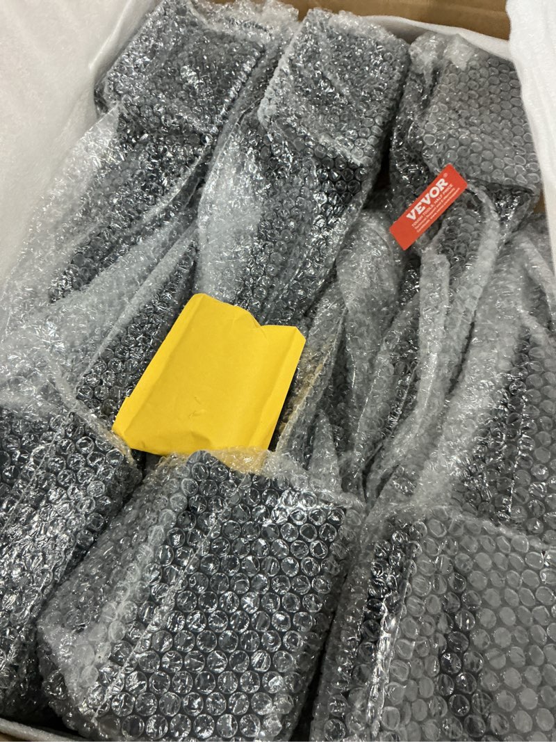 Condition photo showing Good Condition for vevor fence post anchor, 6 pack 4 x 4 inches outer diameter (inner diameter 3.5 x3.5 inches) ground spike 24", metal black powder coated post stake ground, for mailbox deck garden railing