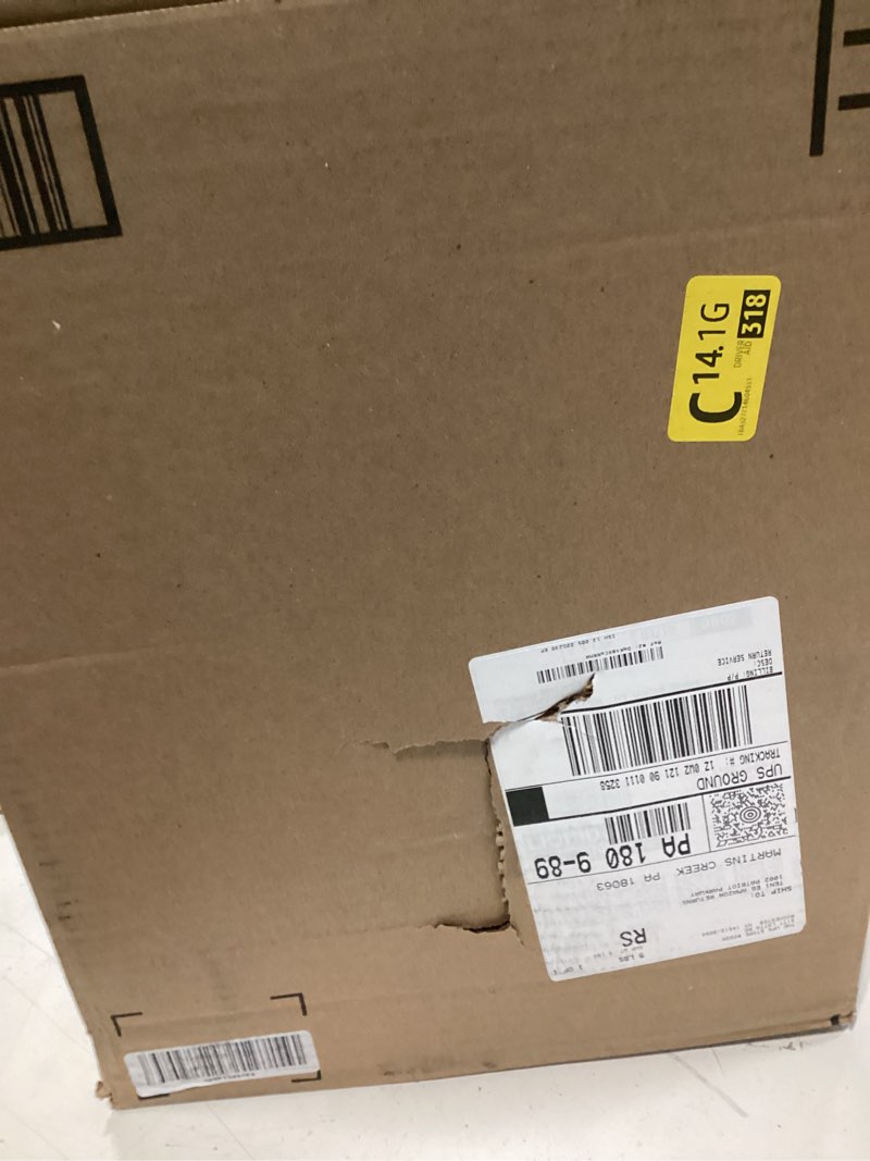 Condition photo showing As Is for Baquler 2 Pack 5Ft Outdoor Christmas Decorations Pathway Light Snowflake Christmas Tree Frosty White Walkway Stake Light Pre Lit for Outside Yard Garden Lawn Patio Xmas Holiday Decoration