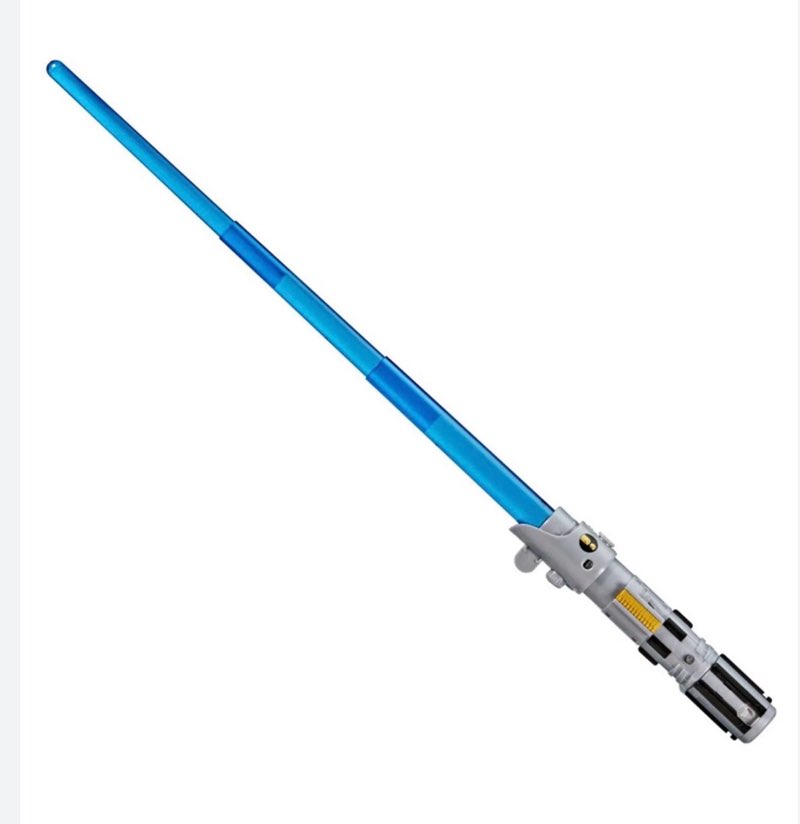 STAR WARS Lightsaber Forge Luke Skywalker Electronic Extendable Blue Lightsaber Toy, Customizable Roleplay Toy, Kids Ages 4 and Up
