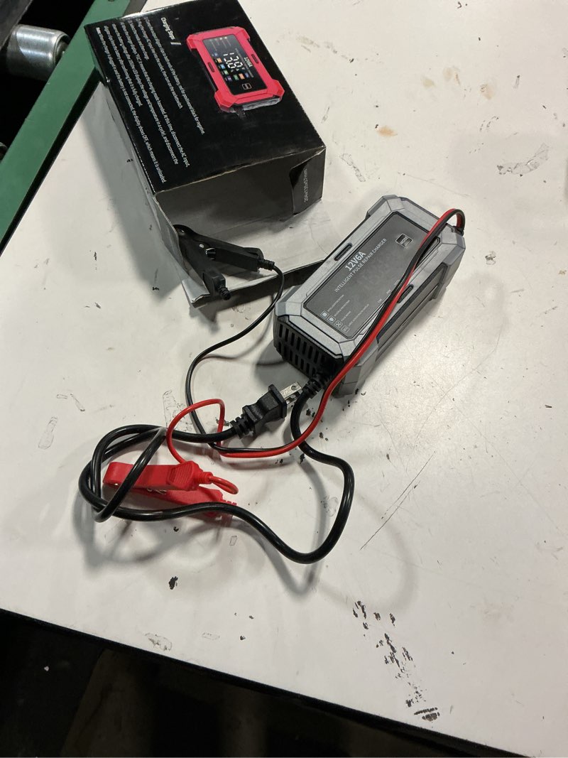 Condition photo showing Good Condition for car battery charger automatic trickle charger and battery maintainer 12v6a | auto battery charger with pulse repair digital display trickle charger for car battery agm motorcycle lifepo4 batteries