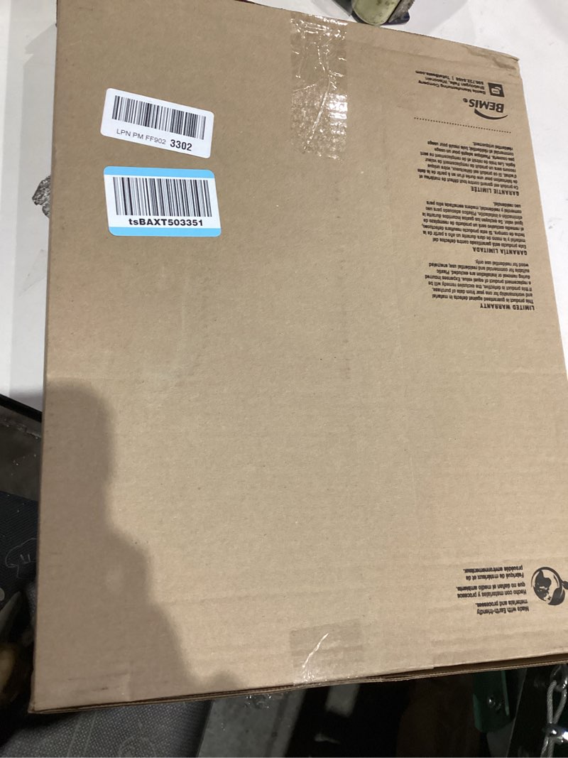 Condition photo showing As Is for Bemis 730SLEC Slow Close Toilet Seat, Easy Clean Hinges and Durable Plastic Seat, Made in USA, Round, Bone