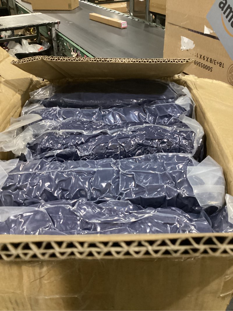 Condition photo showing New/Like New for trlyc 100 pcs spandex chair covers for dining chairs stretch polyester dining chairs slipcovers for wedding party decor banquet flat-front chair cover (navy blue)