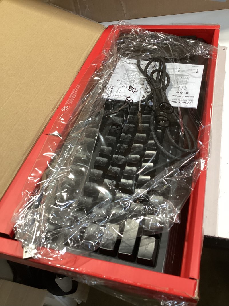 Condition photo showing Good Condition for hyperx alloy core rgb – membrane gaming keyboard, comfortable quiet silent keys with rgb led lighting effects, spill resistant, dedicated media keys, compatible with windows 10/8.1/8/7 – black full size