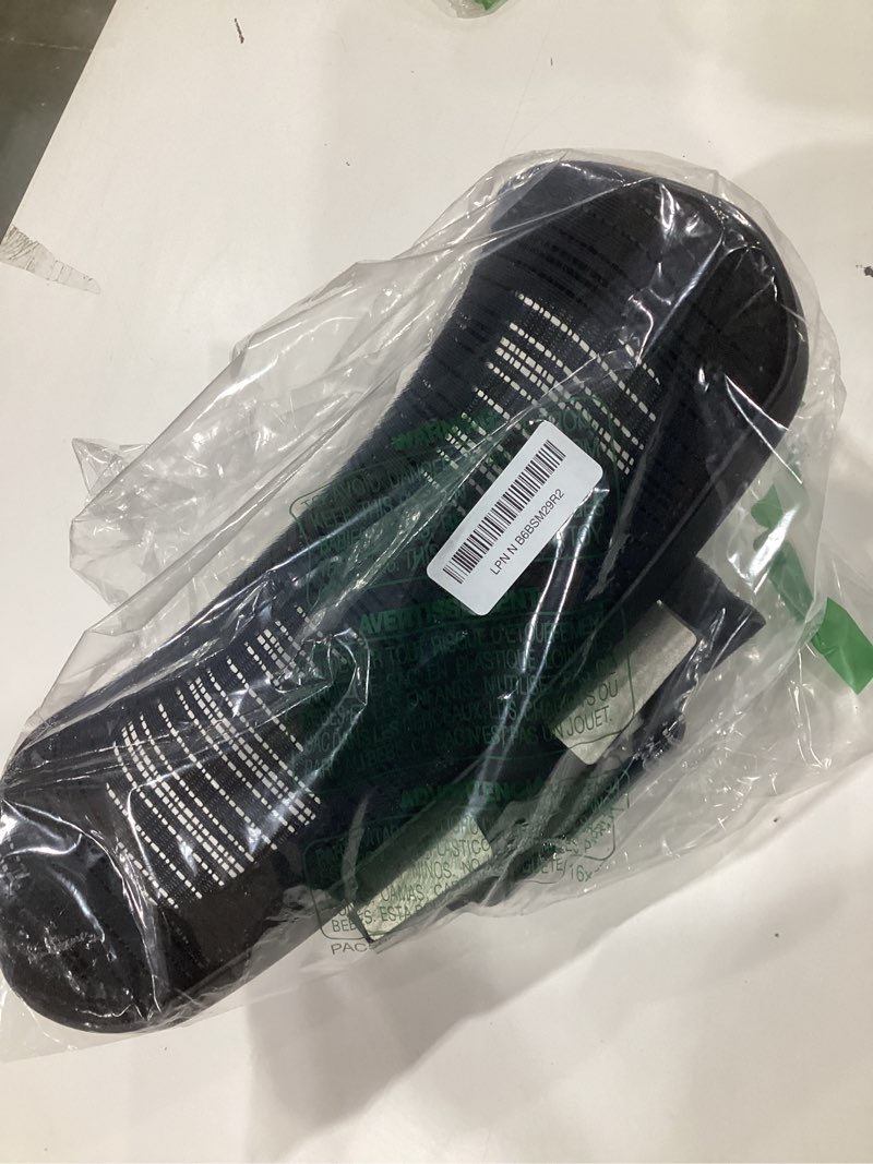 Condition photo showing As Is for the office chair headrest attachment, can adjust the height, inclination, and distance between the front and back.mesh headrest is suitable for ergonomic office chairs(black)