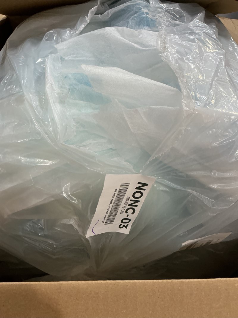 Condition photo showing As Is for PERLECARE memory Foam Mattress Topper, Cooling Gel Infused Mattress Pad, Ventilated Bed Topper for Pressure Relief, CertiPUR-US Certified, Blue 3 Inch