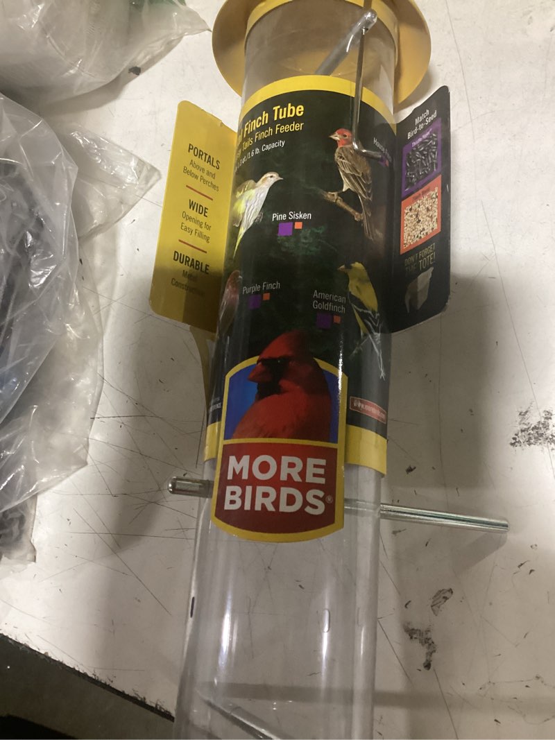 Condition photo showing Good Condition for stokes select 38169 topsy turvy finch bird feeder with eight perches, yellow, 19-inch tall, 1.5 lb capacity