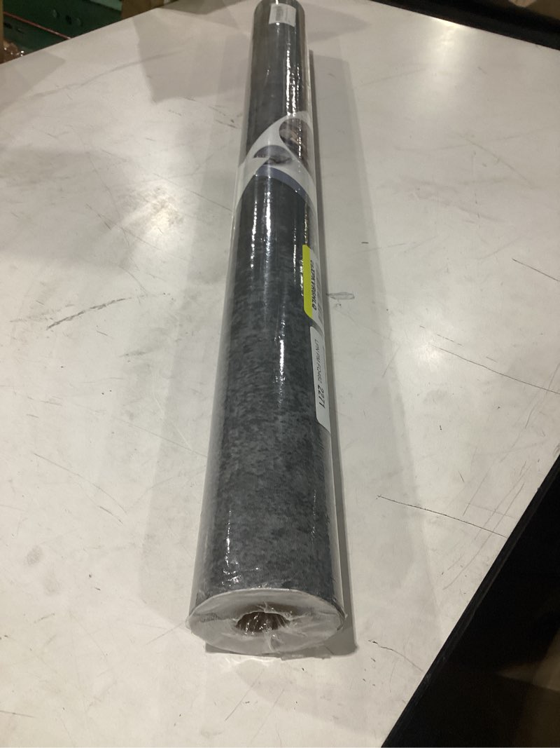 Condition photo showing New/Like New for *similar to stock* 3yecao 24\"×591\" darker grey black wide concrete wallpaper peel and stick extra thick 3d dark gray faux contact paper textured stained vinyl wrap matte wall sticker for walls bedroom basement bathroom dark gray 24\" x 591\"