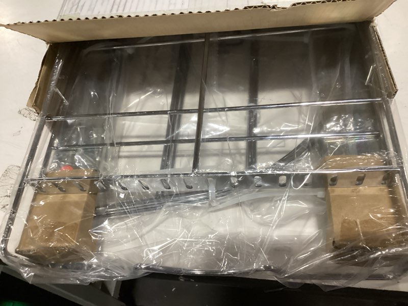 Condition photo showing Good Condition for holdn’ storage pull out organizer for bakeware, cutting board and trays, adjustable dividers - heavy duty, lifetime limited warranty - for narrow cabinet spaces, 12.5”w x 21”d x 11”h, chrome 12.5" w x 21" d