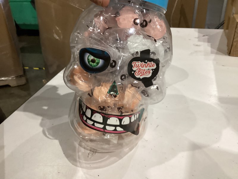 Condition photo showing New/Like New for 30 Pack Halloween Ring Candy - Individually Wrapped Holiday Themed Skull Candys Packed in a Skull Jar – Trick Or Treat Strawberry And Tutti Frutti Delicious Candys - Bulk Halloween Suckers Great Use, For Kids, Trick Or Treat, Party Favor, Classrooms, Goodie Bags 30 Halloween