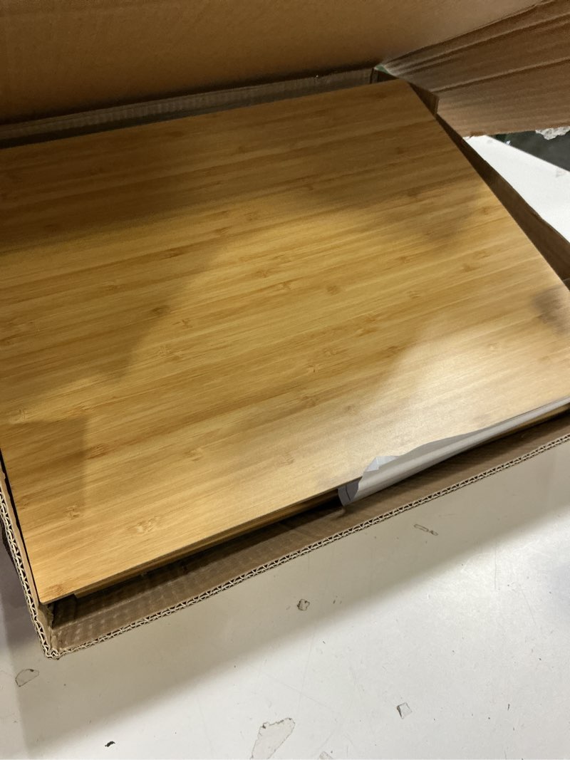 Condition photo showing Good Condition for Bamboo Hanging File Boxes with Lids 2 Pack, File Organizer Box for Letter/Legal File, File Box with Hanging Folders Acrylic Light Easy Assembly File Storage Boxes for Office Home, Natural Natural 2 Pack-Box