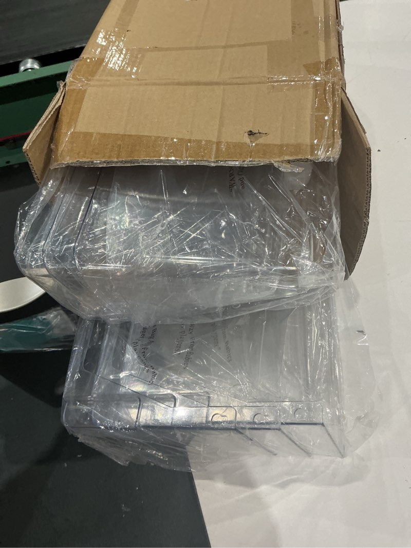 Condition photo showing Good Condition for gawerk clear acrylic single pocket, plastic hanging wall mount file holder for office home (clear, 6 pack) clear 6 pack