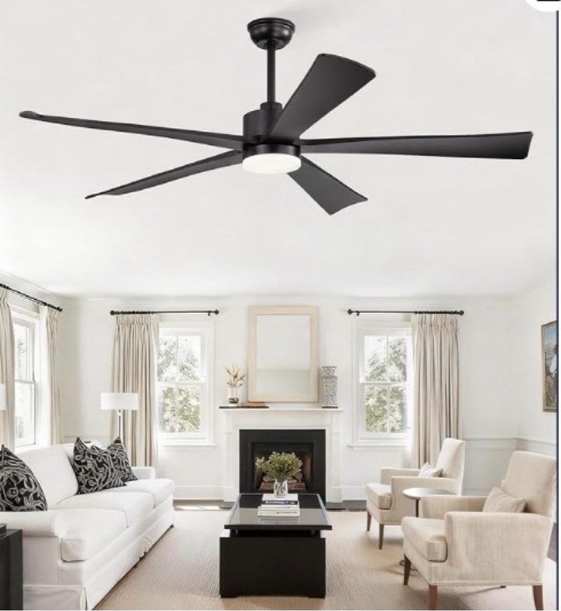 fanbulous 60 inch ceiling fans with lights and remote, stepless color temperature change & dimmable 