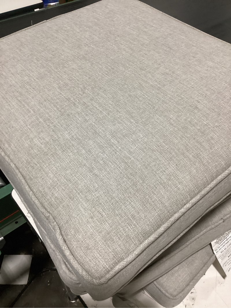 Condition photo showing As Is for h.versailtex super stretch individual seat cushion covers sofa covers couch cushion cover slipcover sets thick jacquard textured twill fabric (3 piece sofa cushion covers, grey) grey 3 cushion sofa