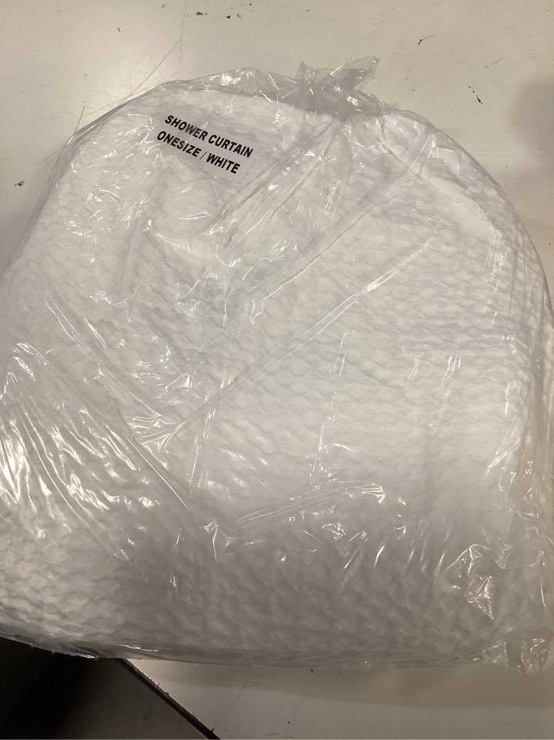 Condition photo showing Good Condition for shower curtain white
