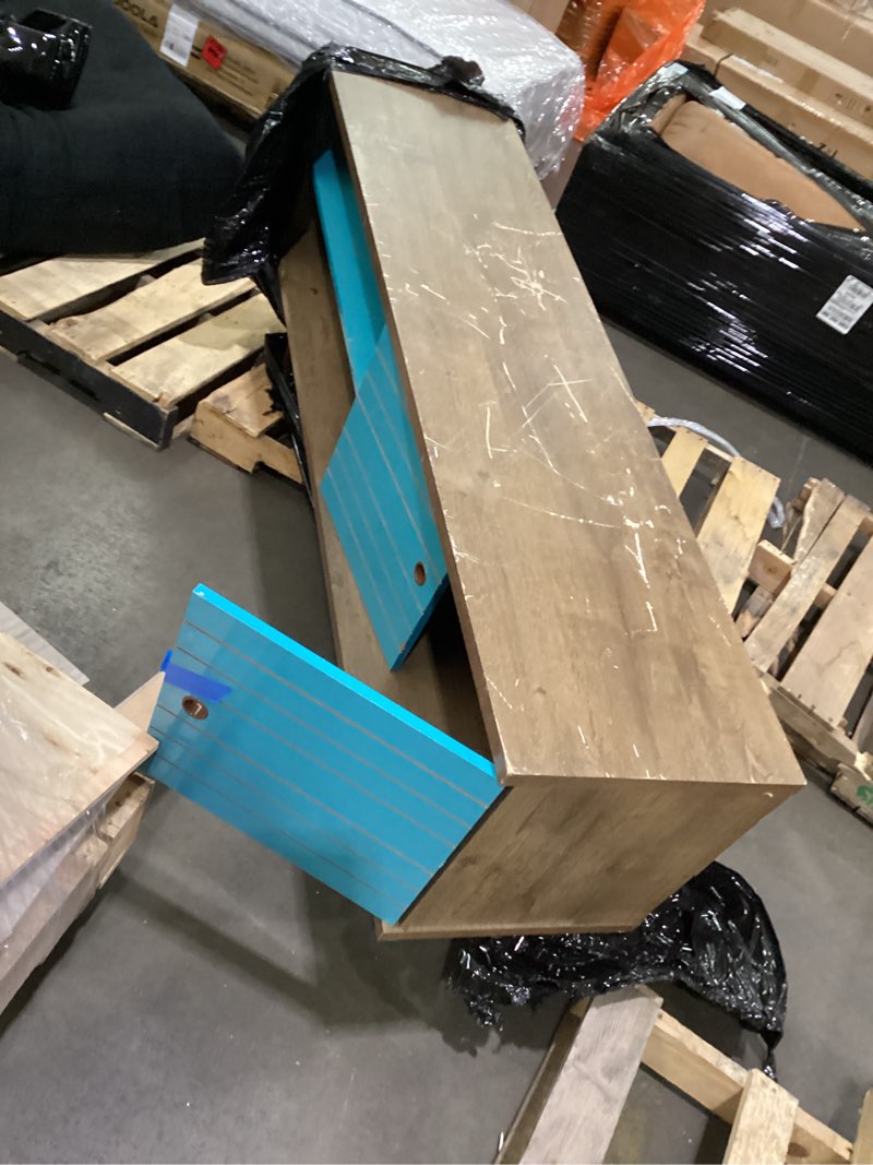 Condition photo showing As Is for Damaged parts *Tv Stand Darryl 62.99'' Media Console