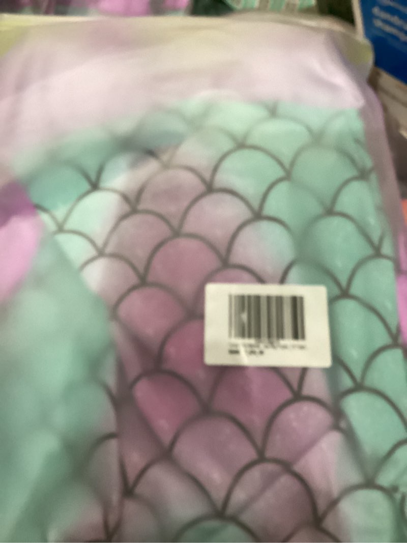 Condition photo showing New/Like New for Funna Little Mermaid Costume for Girls Princess Dress Up with Accessories Wig Purple 7-8 Years