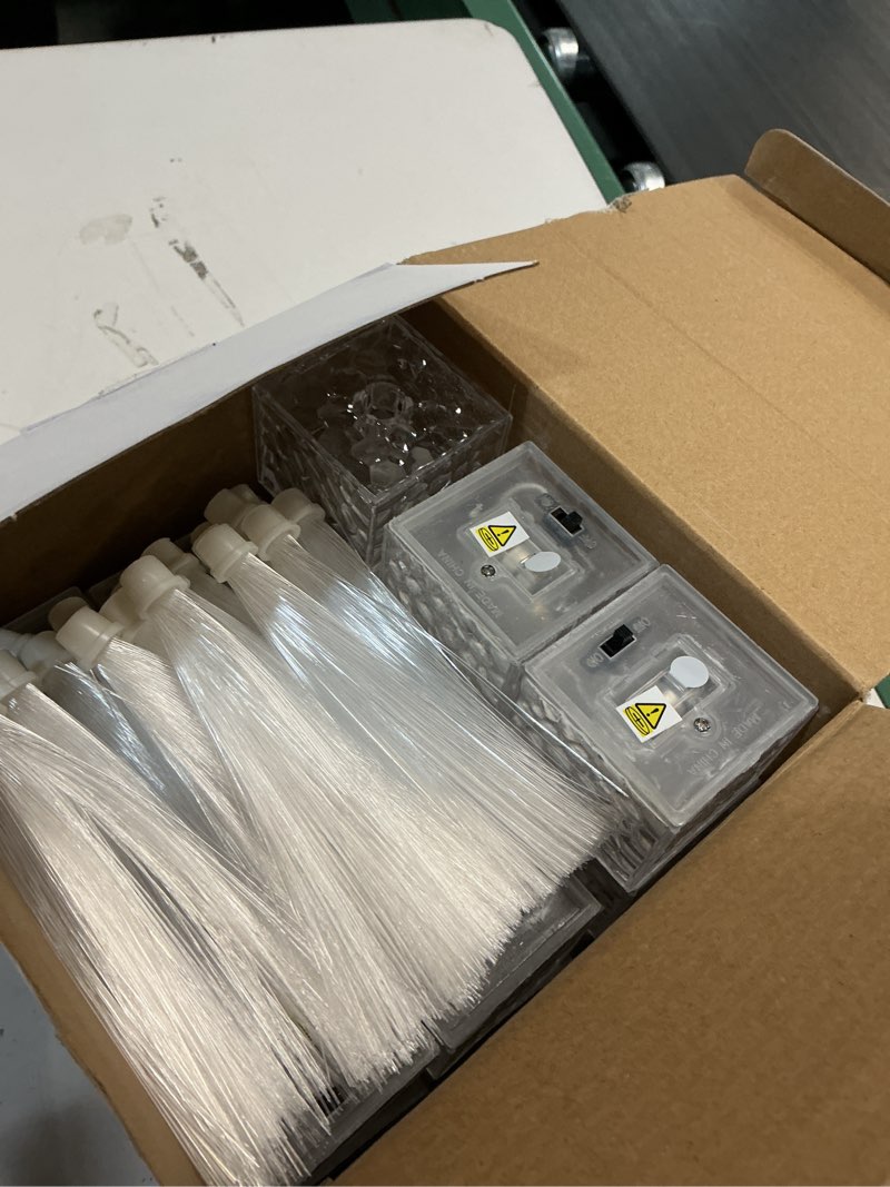 Condition photo showing Good Condition for amylove 30 pcs mini fiber optic lamp bulk small led party light color changing table centerpiece decor for glow in the dark favors supplies valentines day wedding decorations (6 inch,clear) 6 inch clear 30