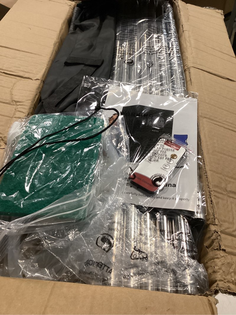 Condition photo showing Good Condition for Upgraded Portable Sauna for Home?Relaxation, Steam Sauna for Home with Steamer, Remote Control, Folding Chair, 9 Levels