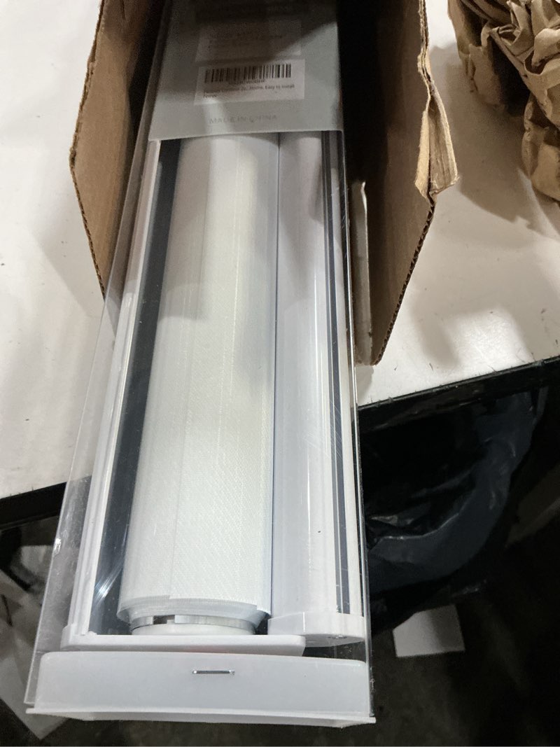 Condition photo showing Good Condition for persilux cordless zebra blinds for windows free-stop roller window shades (22" w x 64" h, white) dual layer light control for day and night, light filtering sheer shades for home, easy to install 22"w x 64"h white