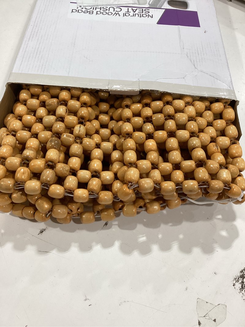 Condition photo showing Good Condition for vaygway beaded seat cushion car driver seat cover with durable & double strung natural wood beads- cooling comfort ventilated massaging support cushion for cars, trucks & office chairs